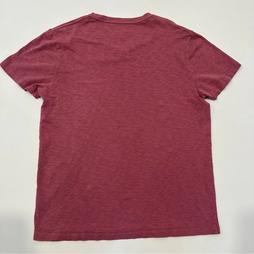 J. Crew Mauve V- Neck Short Sleeve T- Shirt Top Mens Size Large